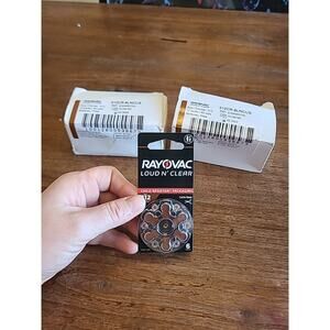 19 Packs 60 Cells Rayovac Loud n' Clear Hearing Aid Batteries 312CR-6LNCUS NEW